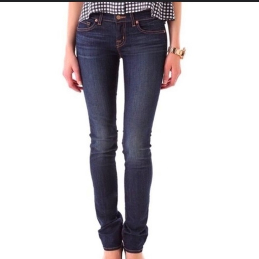 J Brand low rise pencil leg tyro medium wash jeans Y2K size 27
